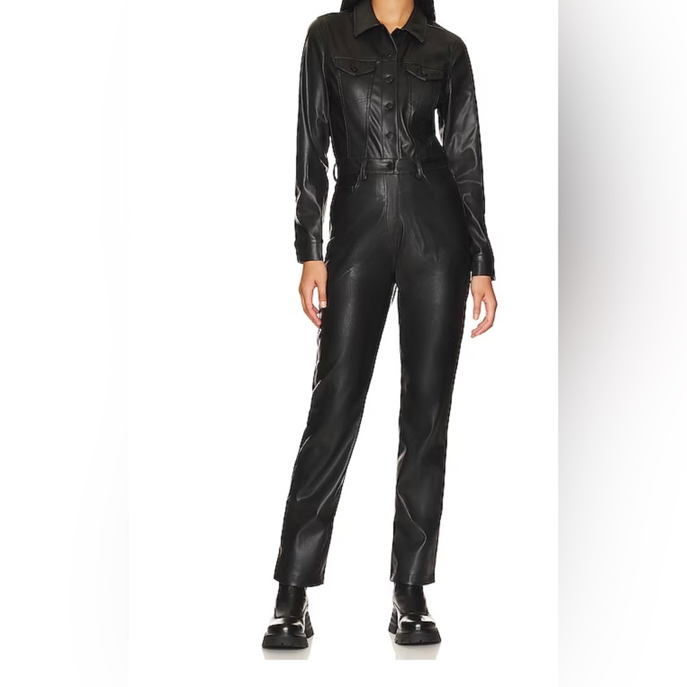 Faux Leather Jumpsuit BRAND NEW WITH TAGS